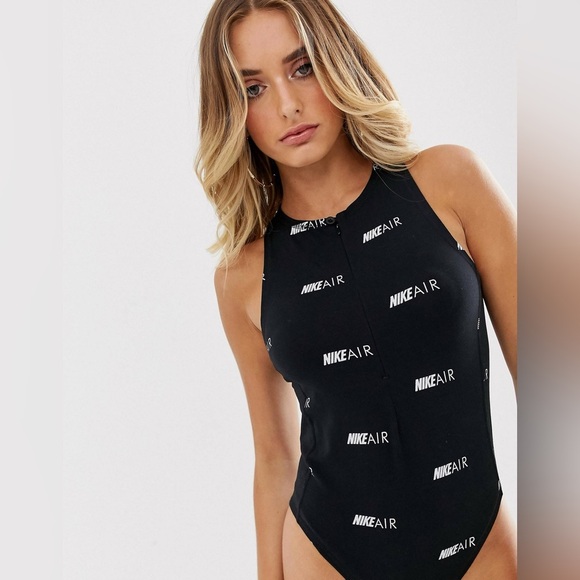 Nike Tops - Nike air all over print bodysuit nwot